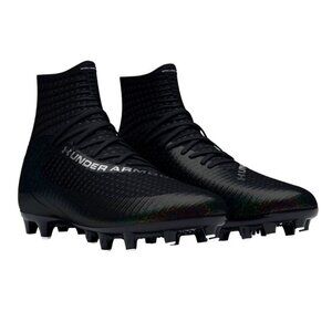 New Under Armour UA Highlight MC 2 Knit Football Cleats 3027304-001 Black Sz 9.5